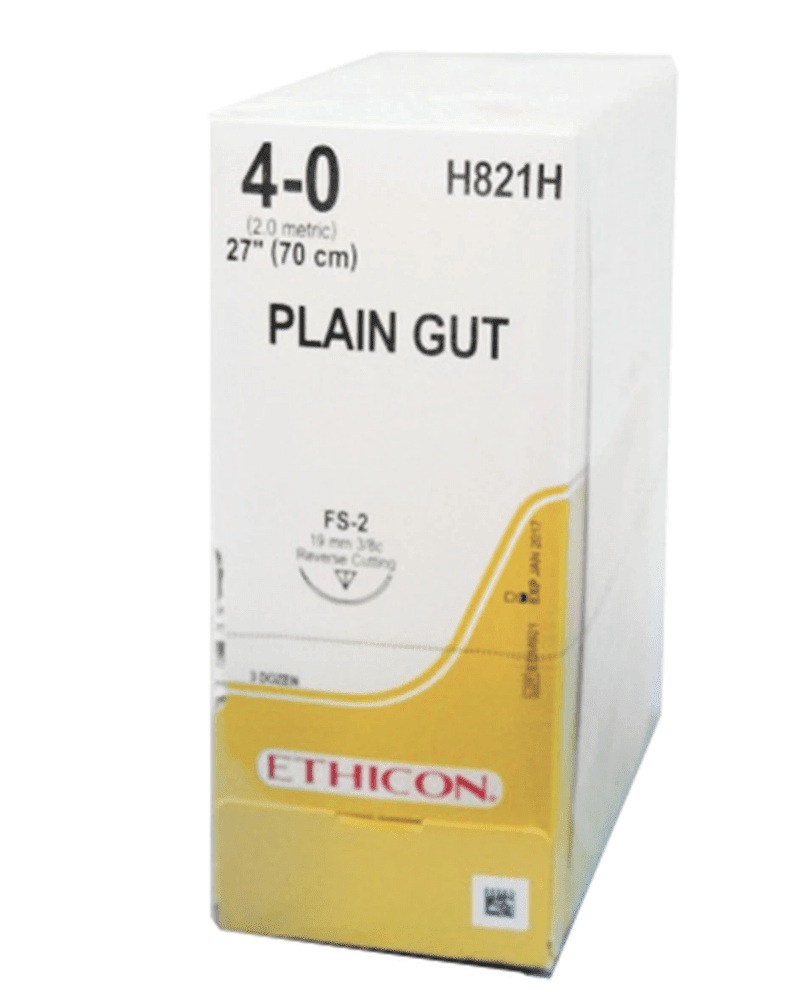 Ethicon Plain Gut Sutures – Absorbable Surgical Sutures (FS - 2, X - 1 Needles) - Buy Medical Supplies Online Canada