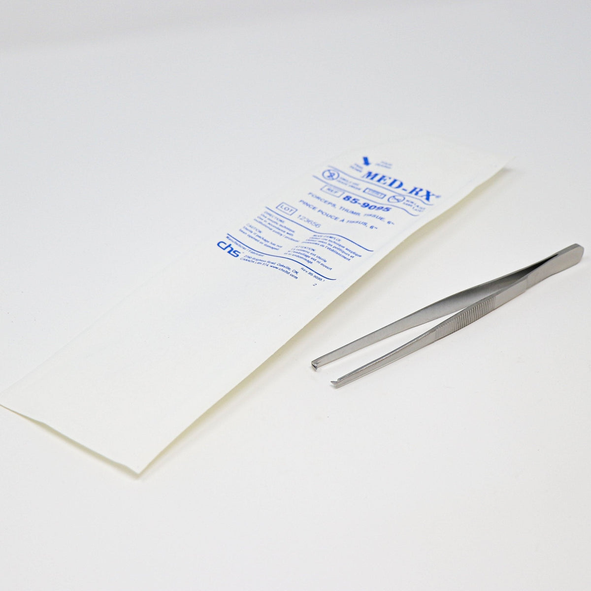 Thumb Tissue Forceps, 5.5", Curved | Disposable-Medical Instruments-Birth Supplies Canada