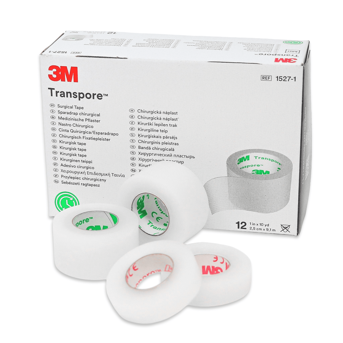 Transpore™ Surgical Tape, Plastic, Transparent-Gauze & Bandages-Birth Supplies Canada