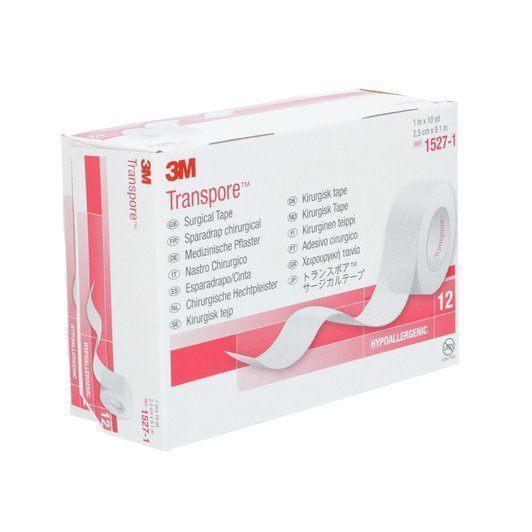 Transpore™ Surgical Tape, Plastic, Transparent-Gauze & Bandages-Birth Supplies Canada