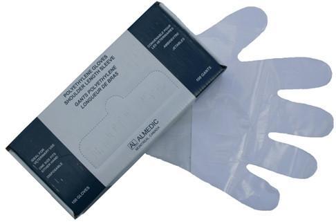 Shoulder - Length Gloves – 32" Polyethylene, Latex - Free - Buy Medical Supplies Online Canada