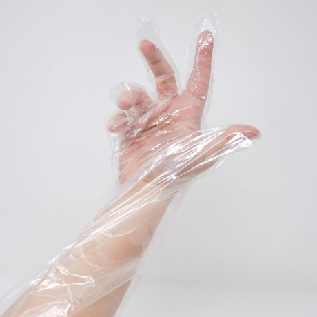 Waterproof Shoulder Length Gloves - 32" Polyethylene, Latex-Free-Water Birth-Birth Supplies Canada