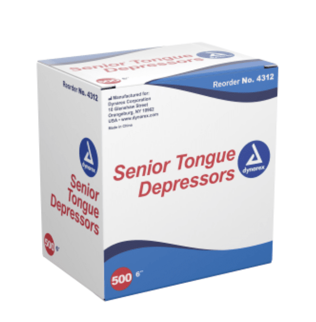 Wooden Tongue Depressors – 6" - Buy Medical Supplies Online Canada