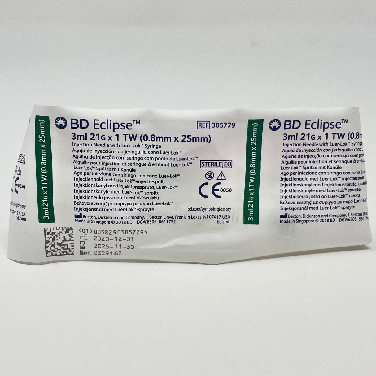 21G Needle 3mL Syringe - BD Eclipse | BD-Medical Devices-Birth Supplies Canada