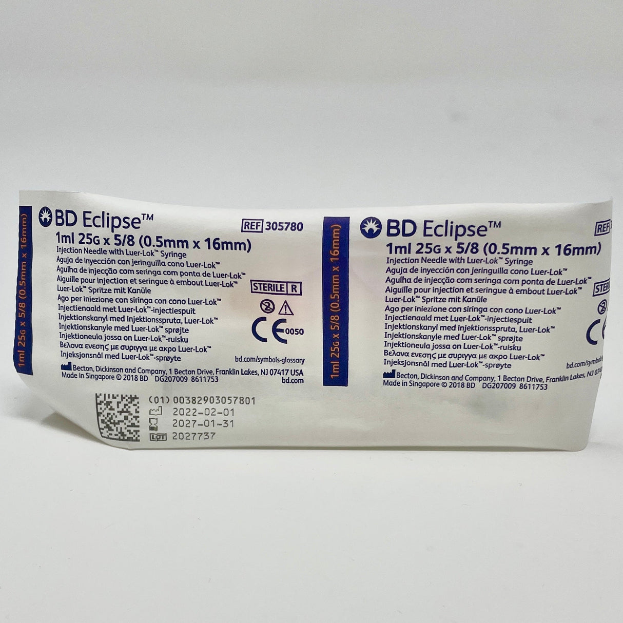 BD Eclipse Safety Syringe with 25G PrecisionGlide Needle - Buy Medical Supplies Online Canada