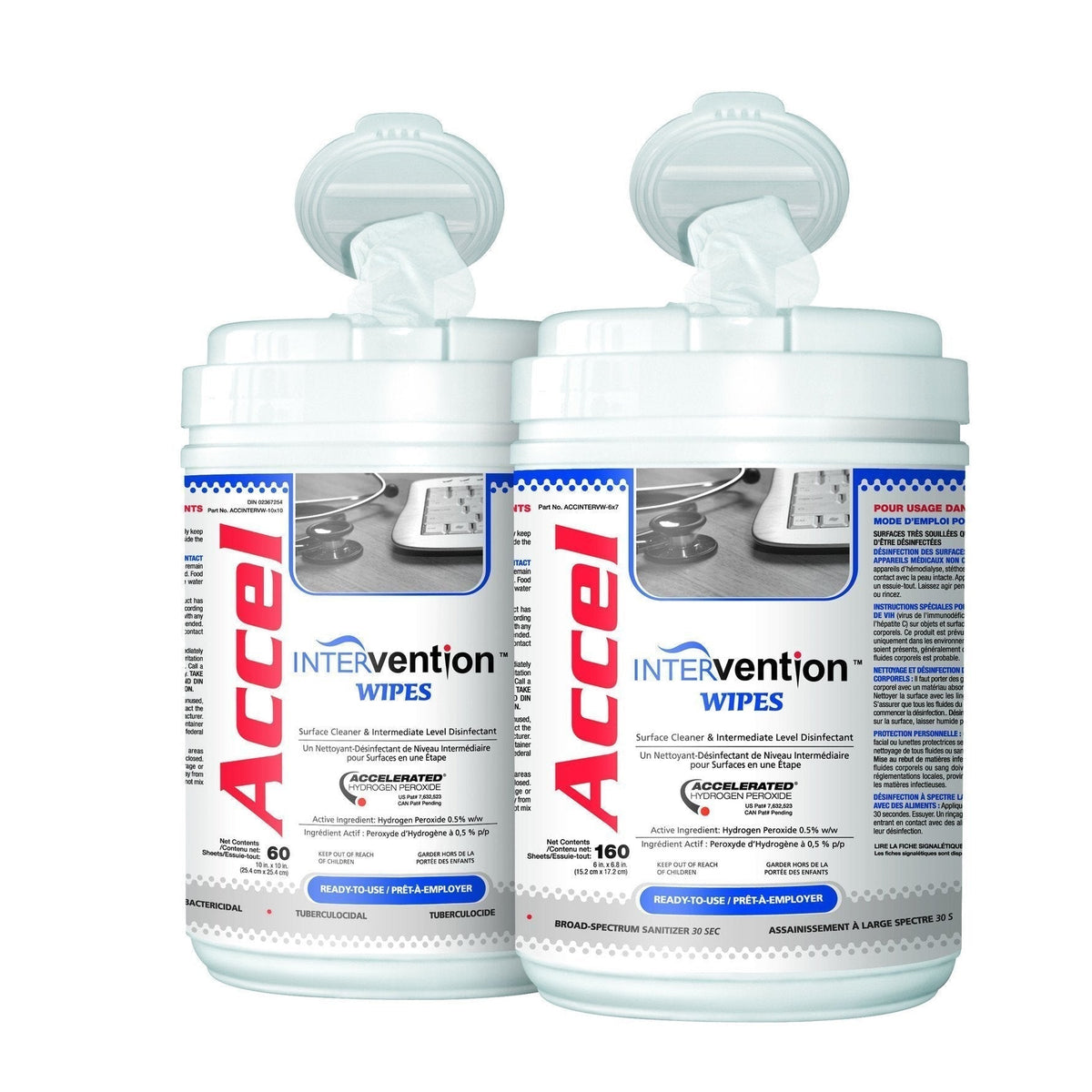 Accel Intervention Wipes – AHP® Disinfectant Wipes, 60-Second Kill Time ...