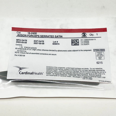 Adson Dressing Forceps – Sterile, Single - Use - Buy Medical Supplies Online Canada