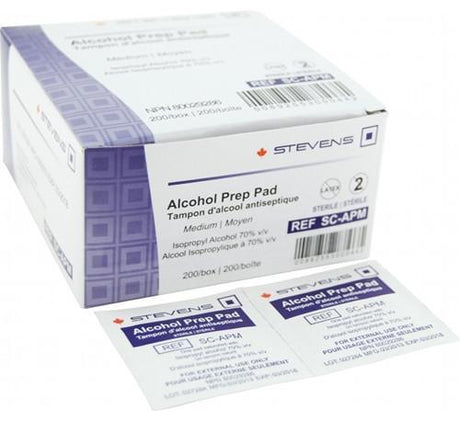 Alcohol Prep Pads – 70% Isopropyl, Medium - Buy Medical Supplies Online Canada