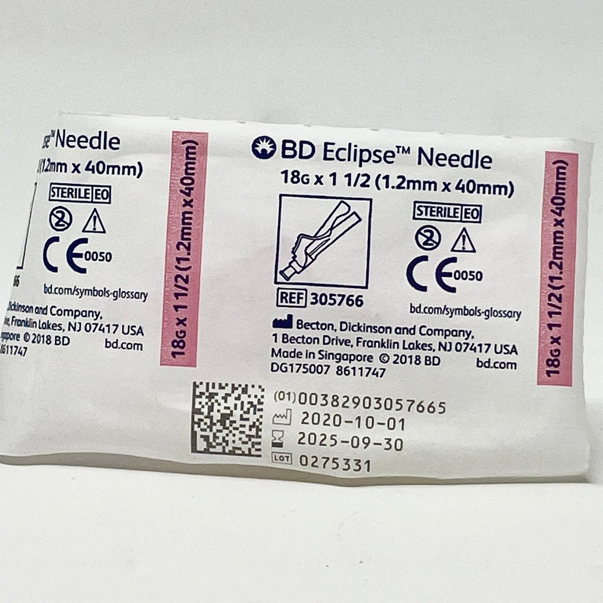 BD Eclipse Safety Needle 18G x 1.5" - Buy Medical Supplies Online Canada