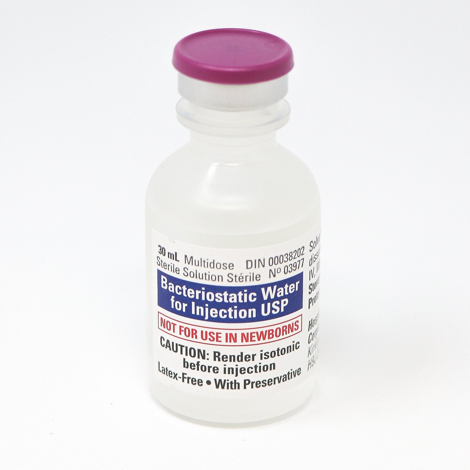 Bacteriostatisch water - Steriel water voor injecties Bacteriostatisch water - Steriel water voor injecties