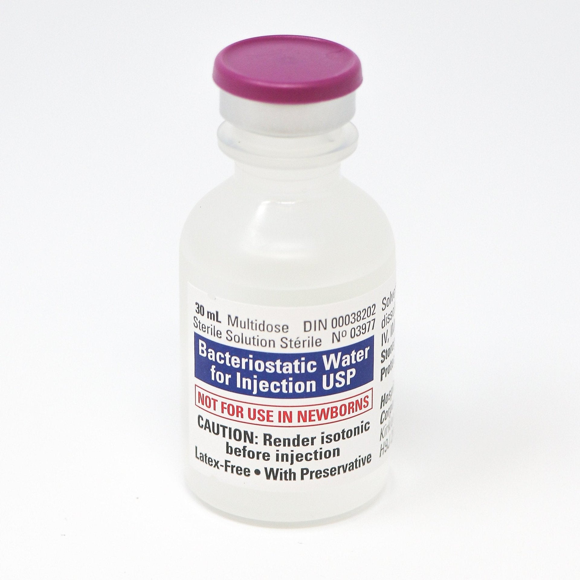 Hospira Pfizer Bacteriostatic Water 30mL | Sterile Multi-Dose Vial Consumer's Choice Medical Supply Hospira Pfizer Bacteriostatic Water 30mL | Sterile Multi-Dose Vial Consumer's Choice Medical Supply