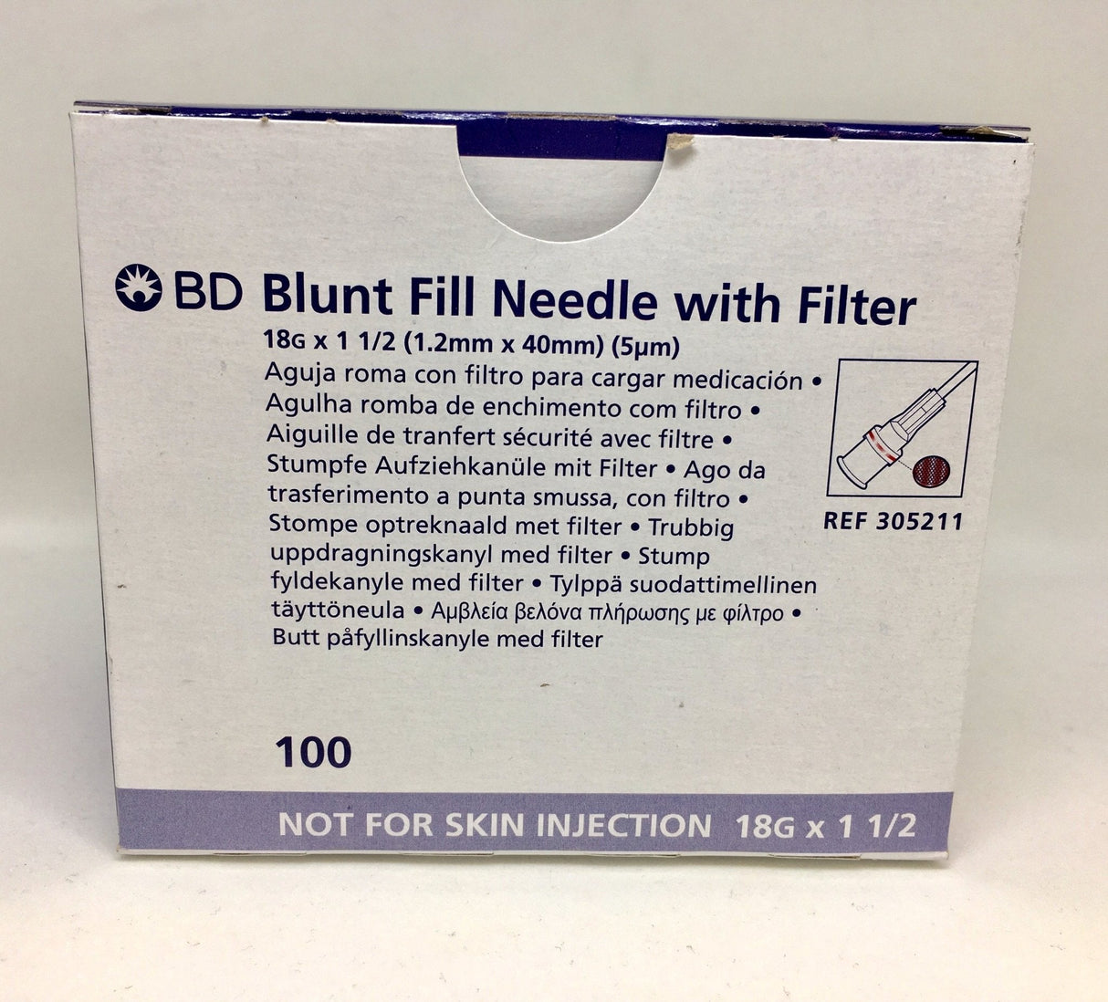 Blunt Fill Needle w/ filter | BD-Medical Devices-Birth Supplies Canada