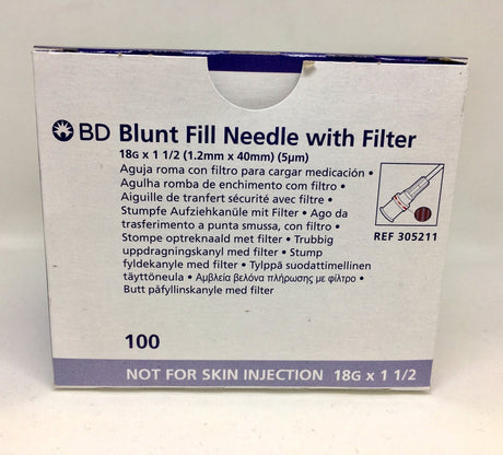 BD Blunt Fill Needle with Filter - Buy Medical Supplies Online Canada