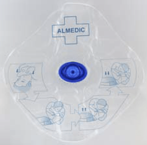 CPR face shield with one way valve-Medical Devices-Birth Supplies Canada