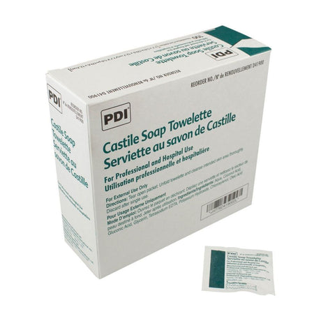 Castile Soap Towelettes – Individually Wrapped, Box of 100 - Buy Medical Supplies Online Canada
