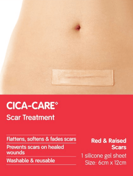 CICA - CARE Silicone Scar Treatment Gel Sheet | Post - Cesarean & Surgical Scar Therapy - Buy Medical Supplies Online Canada