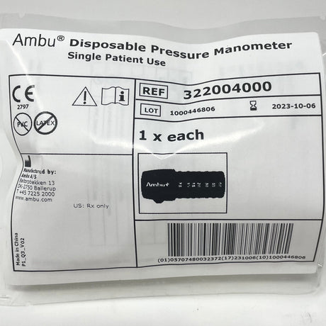 Ambu Disposable Manometer – Single - Use Ventilation Pressure Gauge - Buy Medical Supplies Online Canada