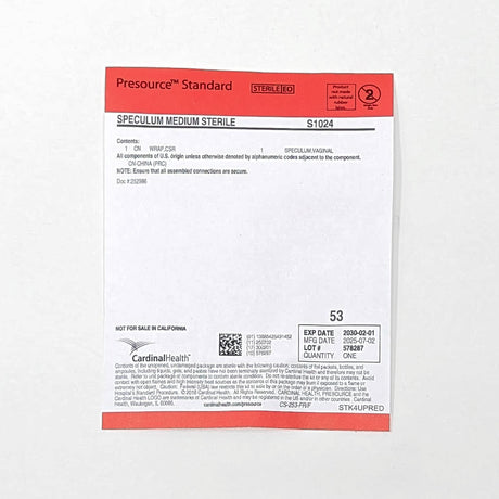 Disposable Vaginal Speculum ~ Sterile Single Use - Buy Medical Supplies Online Canada