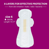Genial Day ECO - Certified Overnight & Postpartum Pads | Heavy Flow Protection - Buy Medical Supplies Online Canada