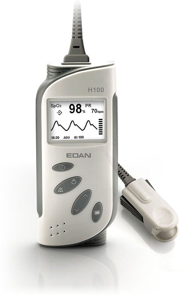 Edan H100B Pulse Oximeter – Handheld with Adult & Infant Probes - Buy Medical Supplies Online Canada