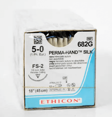 Ethicon Silk Sutures – Black Braided Non - Absorbable (C - 2 Needle) - Buy Medical Supplies Online Canada