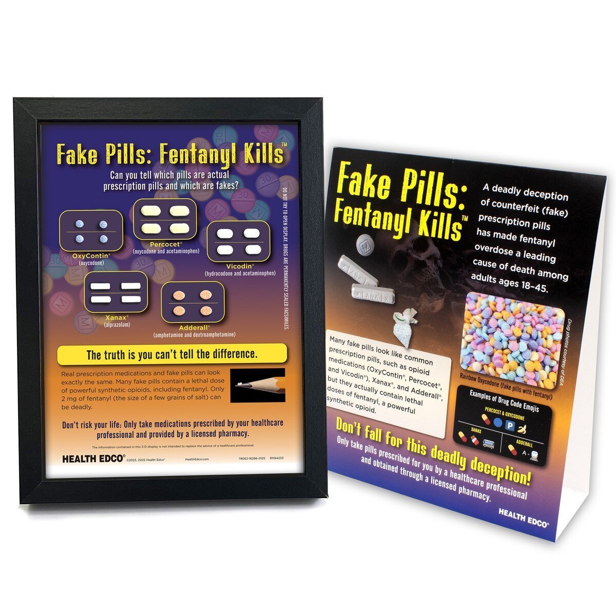 Fake Pills: Fentanyl Kills™ 3 - D Display | Healthcare Training Model - Buy Medical Supplies Online Canada