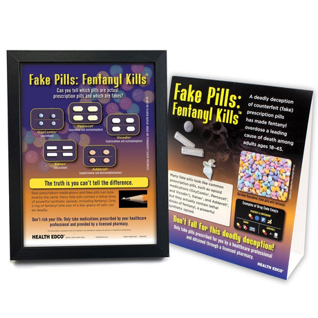 Fake Pills: Fentanyl Kills™ 3 - D Display | Healthcare Training Model - Buy Medical Supplies Online Canada