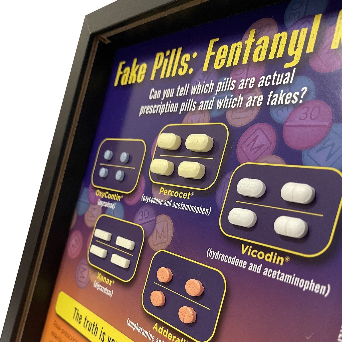 Fake Pills: Fentanyl Kills™ 3 - D Display | Healthcare Training Model - Buy Medical Supplies Online Canada