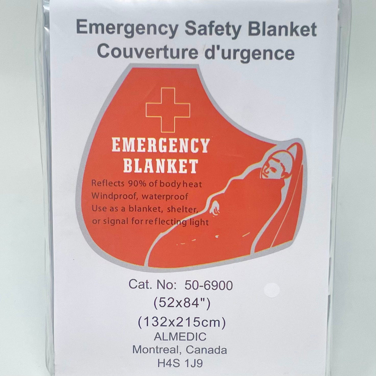 Foil Emergency Rescue Blanket – Thermal Blanket 56" x 84" - Buy Medical Supplies Online Canada