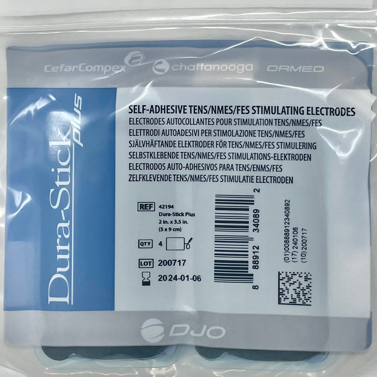 Generic TENS Electrodes | Reusable Self - Adhesive Pads (Pack of 4) - Buy Medical Supplies Online Canada