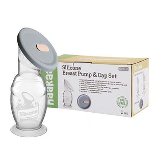 Haakaa Silicone Breast Pump & Cap Set-Breastfeeding-Birth Supplies Canada