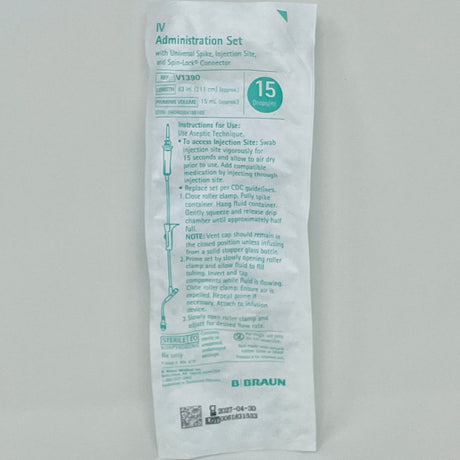 IV Gravity Admin Sets Needle-Free, 15drops/mL, 83" | Braun-Medical Devices-Birth Supplies Canada