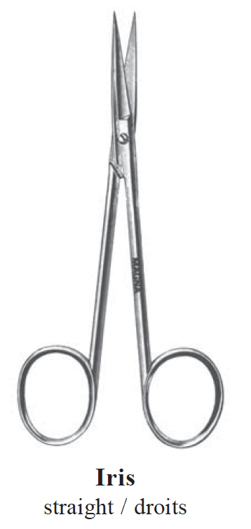 Iris Scissor, straight 4.5"