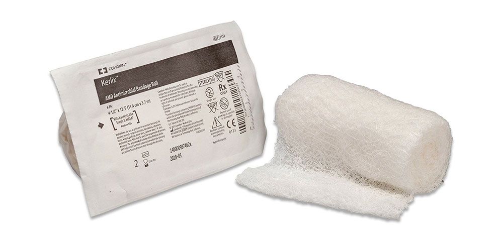 Kerlix AMD Antimicrobial Gauze Bandage Rolls – Sterile Wound Dressing (4.5" x 4.1yd) - Buy Medical Supplies Online Canada