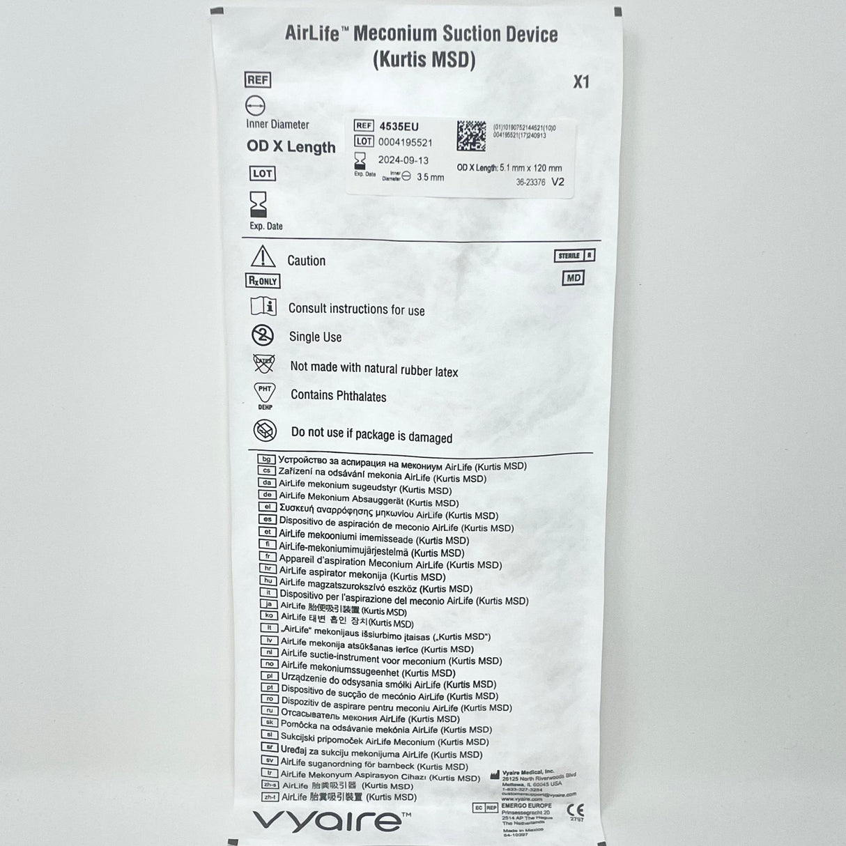 Kurtis MSD Meconium Suction Device – Neonatal Airway Management - Buy Medical Supplies Online Canada