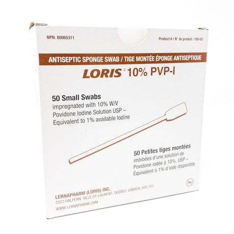LORIS™ PVP - I Swabstick – 10% Povidone Iodine Antiseptic Applicator - Buy Medical Supplies Online Canada