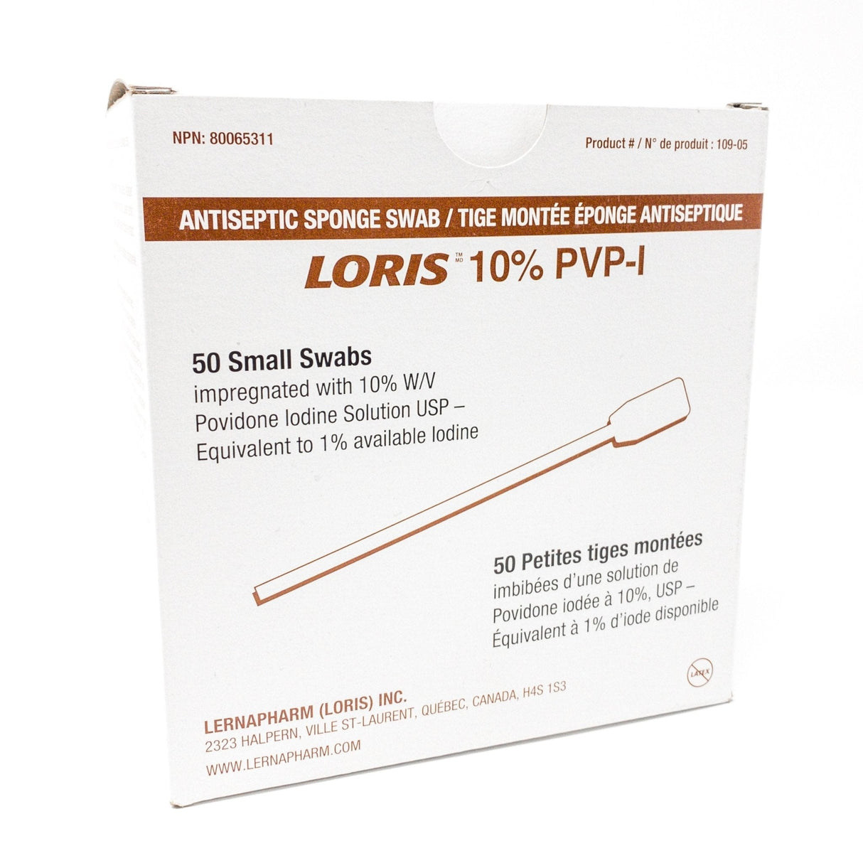 LORIS™ PVP - I Swabstick – 10% Povidone Iodine Antiseptic Applicator - Buy Medical Supplies Online Canada