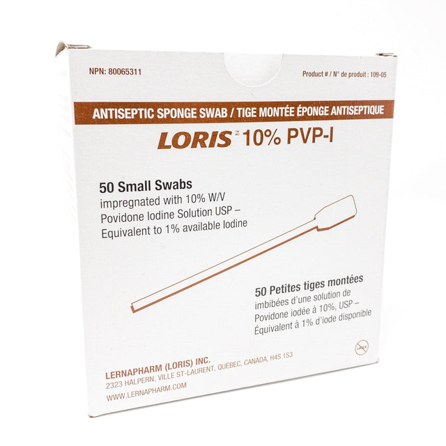 LORIS™ PVP - I Swabstick – 10% Povidone Iodine Antiseptic Applicator - Buy Medical Supplies Online Canada