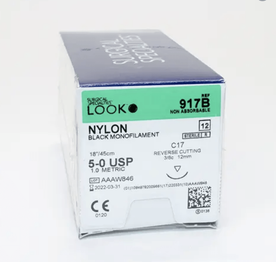 Look Non - Absorbable Nylon Suture – Black Monofilament Surgical Suture - Buy Medical Supplies Online Canada