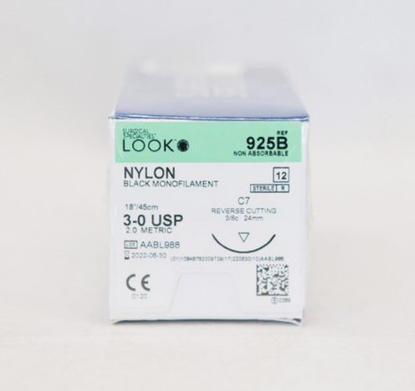 Look Non - Absorbable Nylon Suture – Black Monofilament Surgical Suture - Buy Medical Supplies Online Canada