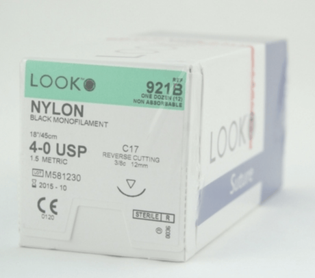 Look™ Non Absorbable Suture, Nylon-Medical Devices-Birth Supplies Canada