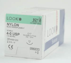 Look™ Non Absorbable Suture, Nylon-Medical Devices-Birth Supplies Canada