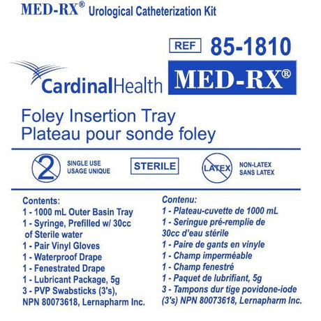 MED - RX Foley Catheter Tray – Latex - Free, Sterile - Buy Medical Supplies Online Canada