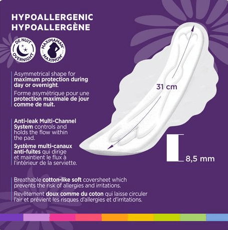 Incognito MaxiMom Overnight Pads – Postpartum & Heavy Flow Protection - Buy Medical Supplies Online Canada