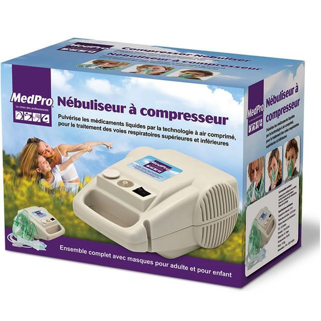 MedPro Compressor Nebulizer Kit with Adult & Child Masks – Portable Respiratory Therapy