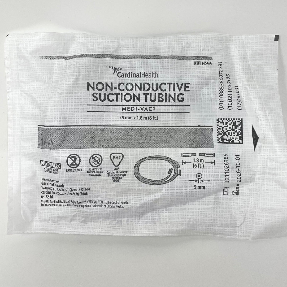 Medi - Vac Non - Conductive Suction Tube – Sterile, Single - Use, 5mm ID - Buy Medical Supplies Online Canada