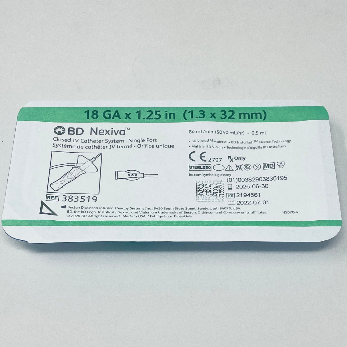 Nexiva IV Closed Catheter – Single Port - Buy Medical Supplies Online Canada