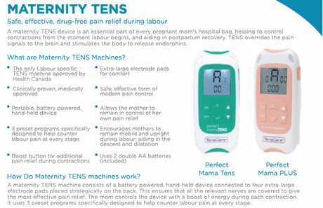 Perfect MamaPLUS TENS Machine – Pain Relief - Buy Medical Supplies Online Canada