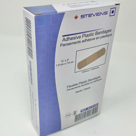 Adhesive Plastic Bandages – Sterile Spot Bandages, ¾" x 3" - Buy Medical Supplies Online Canada