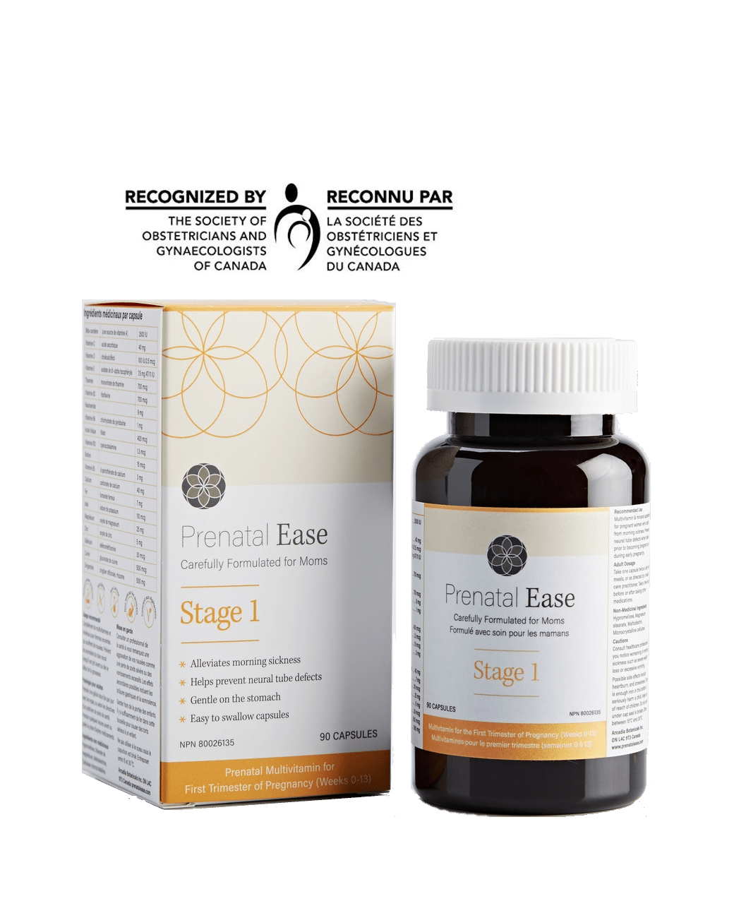 Prenatal Ease ~ First Trimester Vitamins-Supplements-Birth Supplies Canada